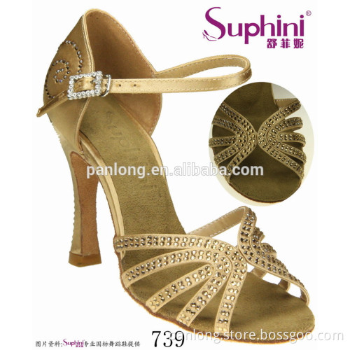 Suphini Professional Crystal Latin Dance Shoes